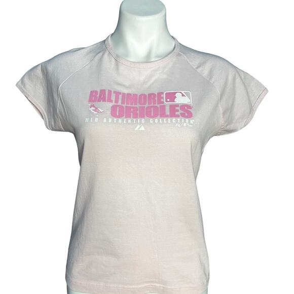 MLB Authentic Baltimore Orioles Pink Pride t-shirt size XL NWT - Picture 1 of 6